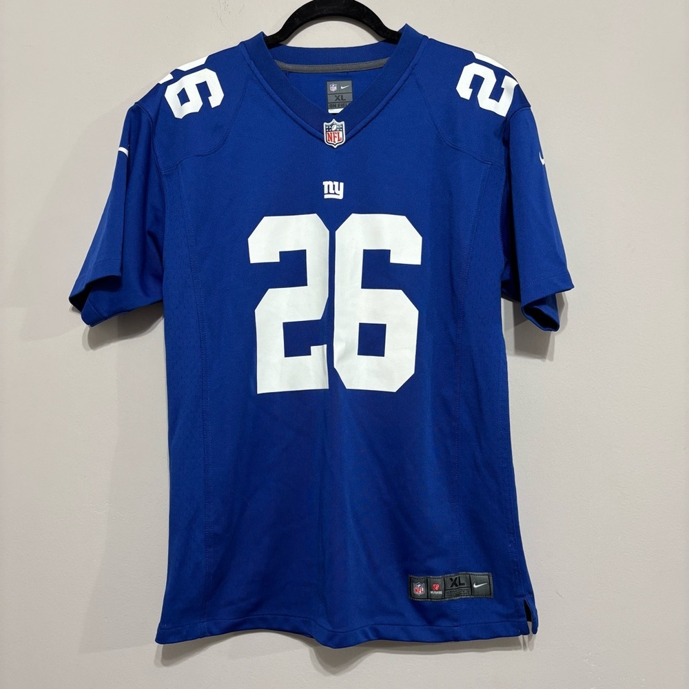 Women’s Nike NFL New York Giants Size XL Blue
Jersey #26 Saquon Barkley
